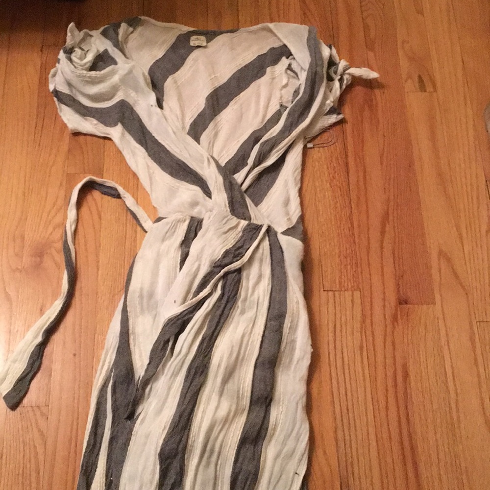 O’Neill high-low tie sleeve Maxi dress